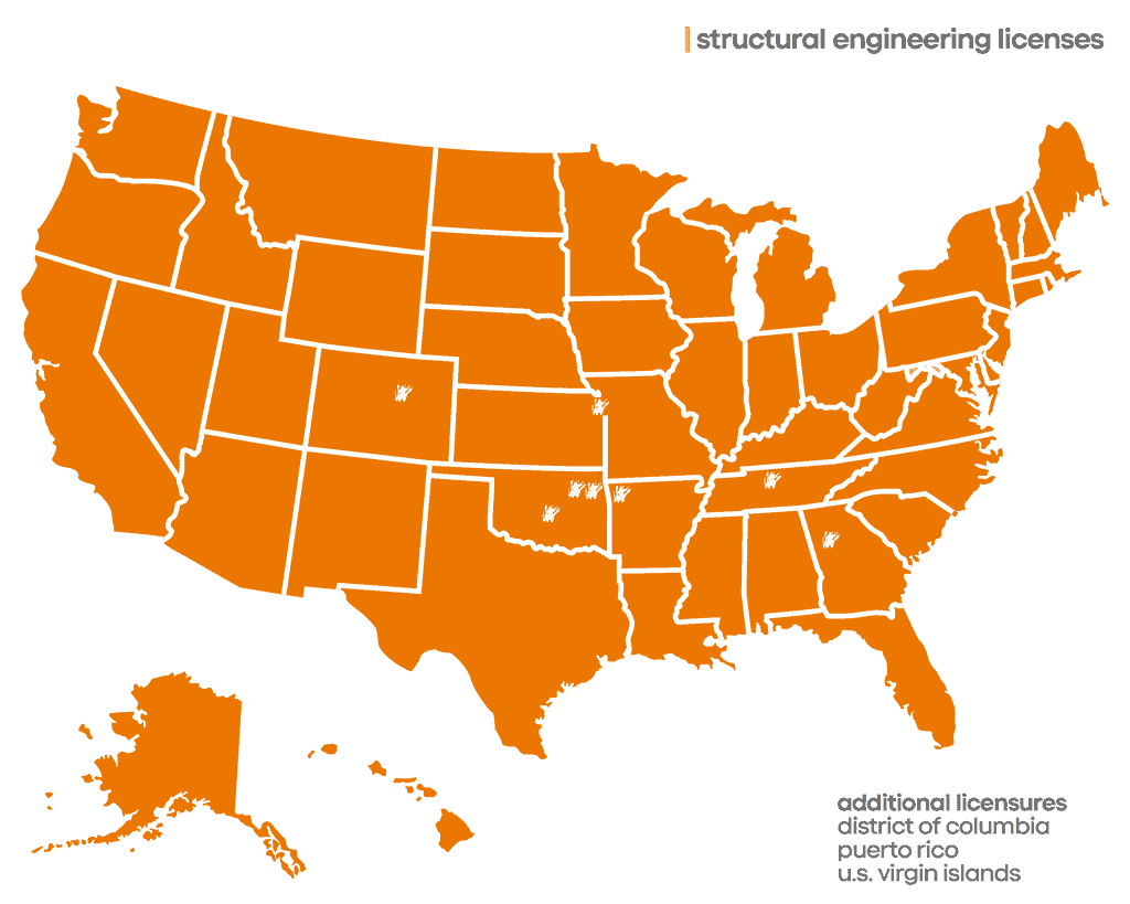 Structural Engineering Licensure Map